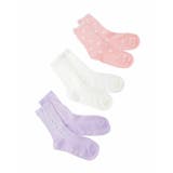 ピンク | 【19-21/22-24cm】【3点セット】アソートソックス | a.v.v【KIDS】