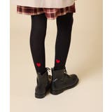 ブラック | [110/130/150size]ハートポイントタイツ | a.v.v【KIDS】