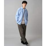 【洗濯機で洗える/毛玉になりにくい】ワイドストレッチストライプシャツ | a.v.v【MEN】 | 詳細画像10 