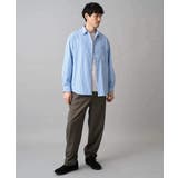 【洗濯機で洗える/毛玉になりにくい】ワイドストレッチストライプシャツ | a.v.v【MEN】 | 詳細画像12 