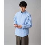 【洗濯機で洗える/毛玉になりにくい】ワイドストレッチストライプシャツ | a.v.v【MEN】 | 詳細画像27 