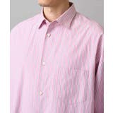 【洗濯機で洗える/毛玉になりにくい】ワイドストレッチストライプシャツ | a.v.v【MEN】 | 詳細画像34 