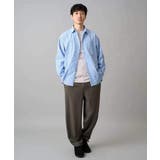 【洗濯機で洗える/毛玉になりにくい】ワイドストレッチストライプシャツ | a.v.v【MEN】 | 詳細画像9 