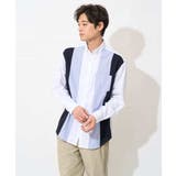 縦切り替えオックスシャツ | a.v.v【MEN】 | 詳細画像7