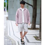 真夏もお任せの涼しい長袖シャツ【洗濯機で洗える】透かしストライプ ワイドシルエッ… | a.v.v【MEN】 | 詳細画像4