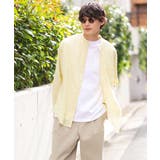 【リネン混】ワッシャーセミワイドバンドカラーシャツ | a.v.v【MEN】 | 詳細画像12