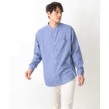 【リネン混】ワッシャーセミワイドバンドカラーシャツ | a.v.v【MEN】 | 詳細画像16