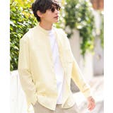 ライトイエロー | 【リネン混】ワッシャーセミワイドバンドカラーシャツ | a.v.v【MEN】
