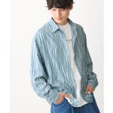 【イージーケア】変形ストライププリントシャツ | a.v.v【MEN】 | 詳細画像1