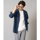 リネン混8分袖スタンドカラーシャツ | a.v.v【MEN】 | 詳細画像18