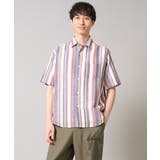 【洗濯機で洗える】マルチストライプワイドシルエットシャツ | a.v.v【MEN】 | 詳細画像1 