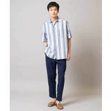 【洗濯機で洗える】マルチストライプワイドシルエットシャツ | a.v.v【MEN】 | 詳細画像10 