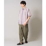 【洗濯機で洗える】マルチストライプワイドシルエットシャツ | a.v.v【MEN】 | 詳細画像3 