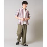 【洗濯機で洗える】マルチストライプワイドシルエットシャツ | a.v.v【MEN】 | 詳細画像4 