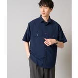 ネイビー | 【速乾/イージーケア】Wポケットシャツ【夏リライト】 | a.v.v【MEN】