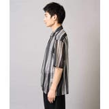 【洗える】ランダムストライプ五分袖オープンカラーシャツ | a.v.v【MEN】 | 詳細画像21