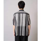 【洗える】ランダムストライプ五分袖オープンカラーシャツ | a.v.v【MEN】 | 詳細画像22