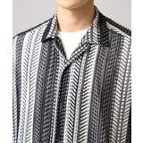 【洗える】ランダムストライプ五分袖オープンカラーシャツ | a.v.v【MEN】 | 詳細画像23