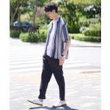 【洗える】ランダムストライプ五分袖オープンカラーシャツ | a.v.v【MEN】 | 詳細画像4