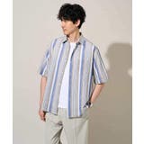 【洗濯機で洗える】マルチストライプワイドシルエットシャツ | a.v.v【MEN】 | 詳細画像12
