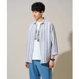 【洗濯機で洗える】カラーストライプシチブソデシャツ | a.v.v【MEN】 | 詳細画像11