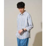 【洗濯機で洗える】カラーストライプシチブソデシャツ | a.v.v【MEN】 | 詳細画像12