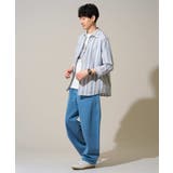 【洗濯機で洗える】カラーストライプシチブソデシャツ | a.v.v【MEN】 | 詳細画像6