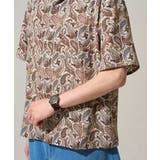 【接触冷感 イージーケア 洗濯機で洗える】ペイズリープリントゴブソデオープンカラ… | a.v.v【MEN】 | 詳細画像16