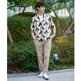 【洗濯機で洗える】涼シャツ / ビッグキカゴブソデオープンカラーシャツ | a.v.v【MEN】 | 詳細画像6