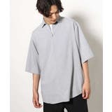 【好印象シャツ】スキッパーシャツプルオーバー 五分袖 | a.v.v【MEN】 | 詳細画像1