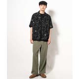 【大人上品シャツ】線画フラワーオープンカラーシャツ 5分袖 | a.v.v【MEN】 | 詳細画像10
