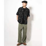 【大人上品シャツ】線画フラワーオープンカラーシャツ 5分袖 | a.v.v【MEN】 | 詳細画像11