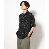 【大人上品シャツ】線画フラワーオープンカラーシャツ 5分袖 | a.v.v【MEN】 | 詳細画像16