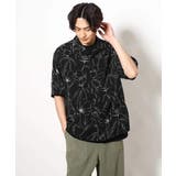 【大人上品シャツ】線画フラワーオープンカラーシャツ 5分袖 | a.v.v【MEN】 | 詳細画像17