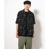 【大人上品シャツ】線画フラワーオープンカラーシャツ 5分袖 | a.v.v【MEN】 | 詳細画像18