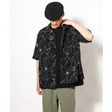 【大人上品シャツ】線画フラワーオープンカラーシャツ 5分袖 | a.v.v【MEN】 | 詳細画像20