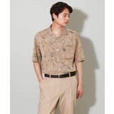 【大人上品シャツ】線画フラワーオープンカラーシャツ 5分袖 | a.v.v【MEN】 | 詳細画像21