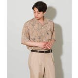 【大人上品シャツ】線画フラワーオープンカラーシャツ 5分袖 | a.v.v【MEN】 | 詳細画像22