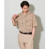 【大人上品シャツ】線画フラワーオープンカラーシャツ 5分袖 | a.v.v【MEN】 | 詳細画像23
