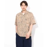 【大人上品シャツ】線画フラワーオープンカラーシャツ 5分袖 | a.v.v【MEN】 | 詳細画像24