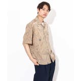【大人上品シャツ】線画フラワーオープンカラーシャツ 5分袖 | a.v.v【MEN】 | 詳細画像25