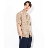 【大人上品シャツ】線画フラワーオープンカラーシャツ 5分袖 | a.v.v【MEN】 | 詳細画像26