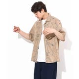【大人上品シャツ】線画フラワーオープンカラーシャツ 5分袖 | a.v.v【MEN】 | 詳細画像27