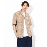 【大人上品シャツ】線画フラワーオープンカラーシャツ 5分袖 | a.v.v【MEN】 | 詳細画像29