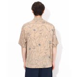 【大人上品シャツ】線画フラワーオープンカラーシャツ 5分袖 | a.v.v【MEN】 | 詳細画像31