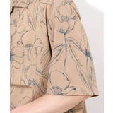 【大人上品シャツ】線画フラワーオープンカラーシャツ 5分袖 | a.v.v【MEN】 | 詳細画像34