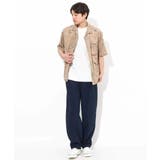 【大人上品シャツ】線画フラワーオープンカラーシャツ 5分袖 | a.v.v【MEN】 | 詳細画像5
