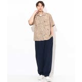 【大人上品シャツ】線画フラワーオープンカラーシャツ 5分袖 | a.v.v【MEN】 | 詳細画像6