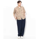 【大人上品シャツ】線画フラワーオープンカラーシャツ 5分袖 | a.v.v【MEN】 | 詳細画像7