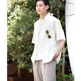 【イージーケア/速乾】カラミストライプオープンカラーシャツ半袖 | a.v.v【MEN】 | 詳細画像1